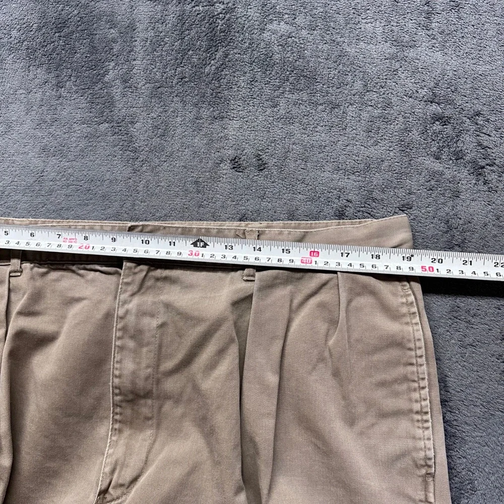 Vintage Polo Ralph Lauren Double Pleated Pant Mens 40x32 Baggy Chino Trousers